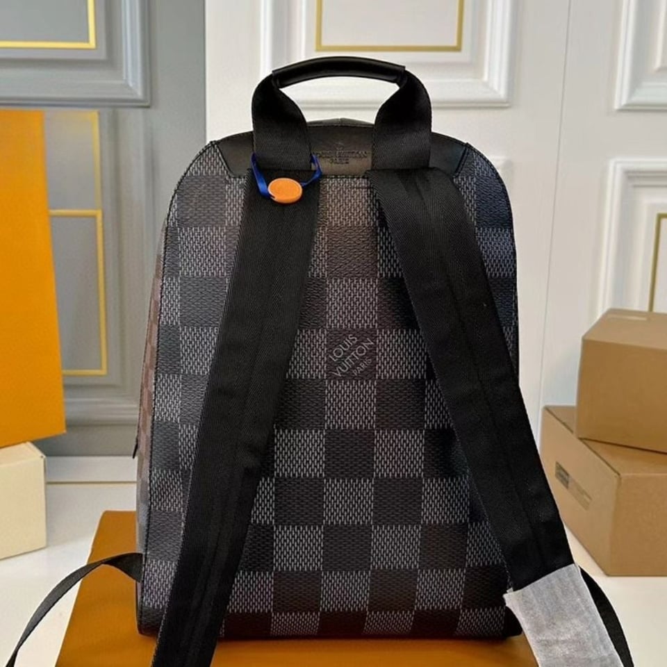 Louis Vuitton Excellent Campus Backpack Black And Gray 29Cm view 8