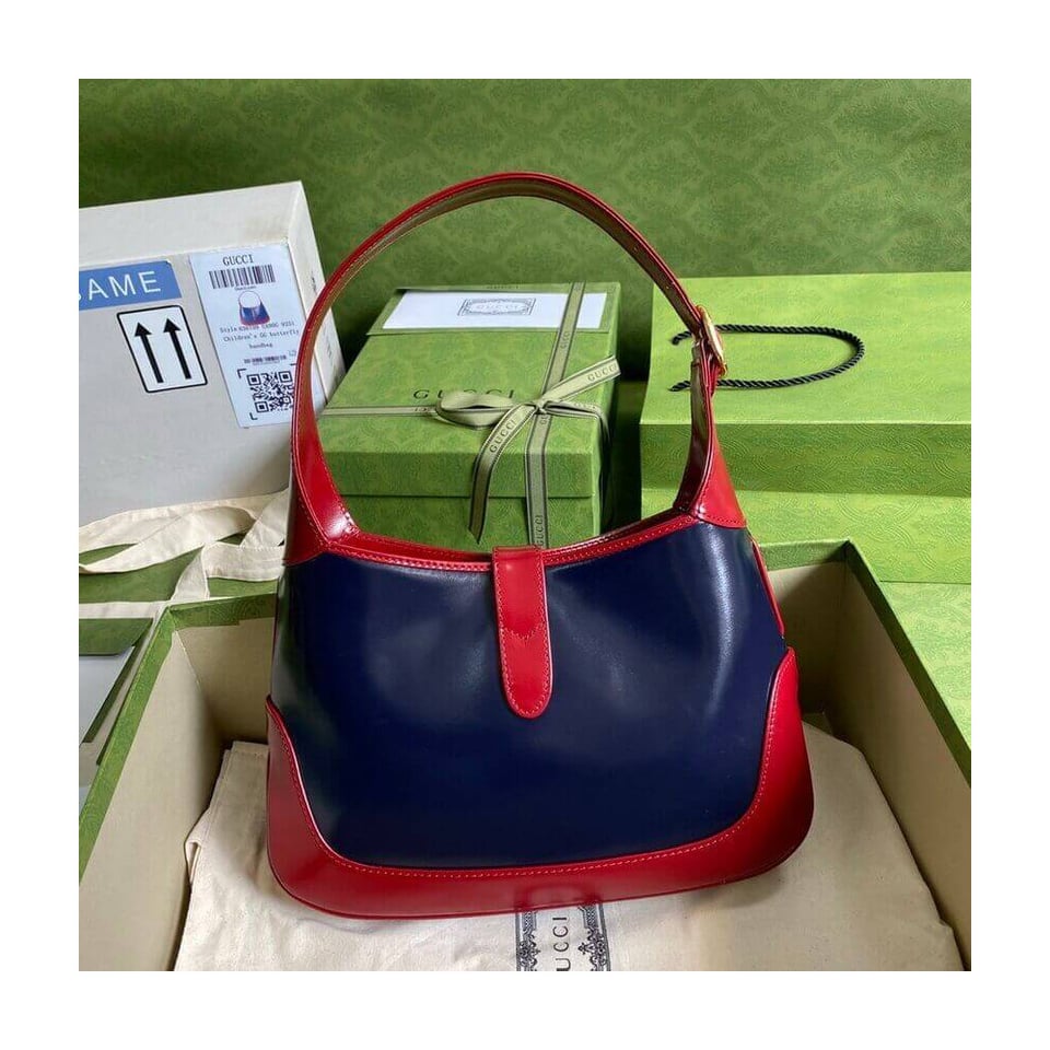 Gucci Jackie 1961 Small Shoulder Bag in Navy Leather 28cm view 6