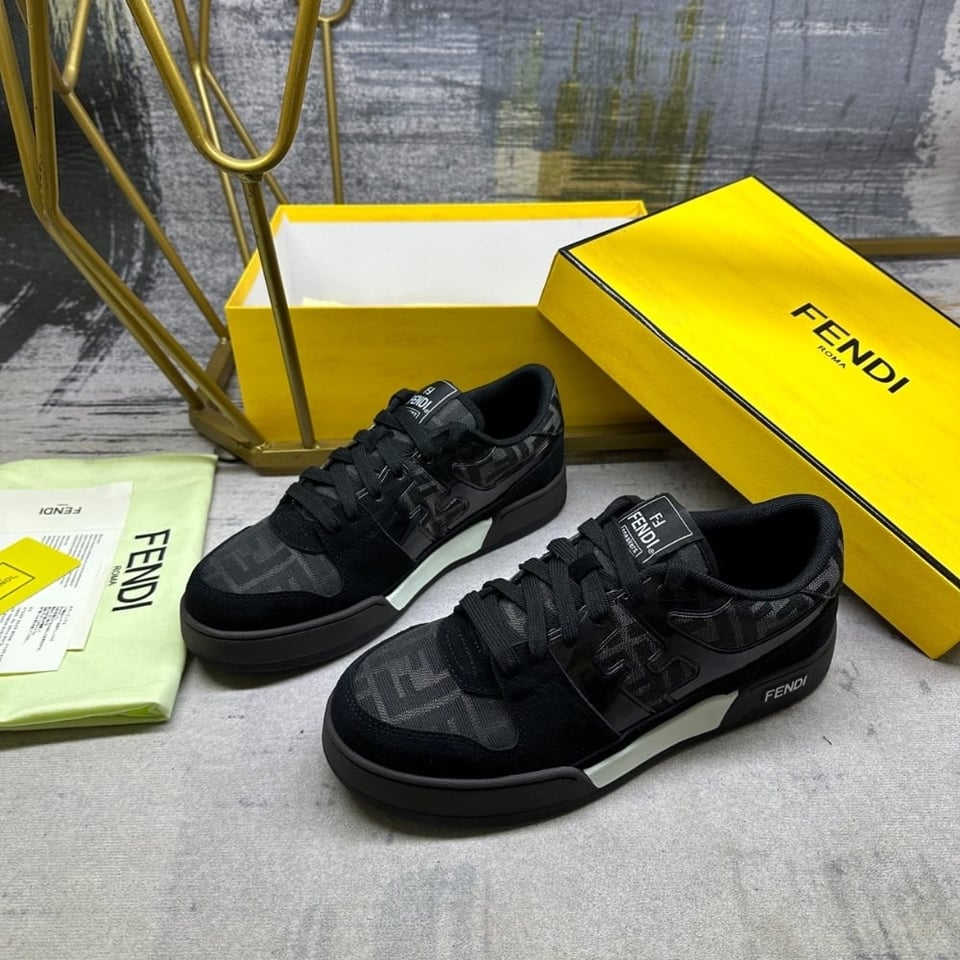 Fendi Match Sneakers Black 7E1688Aq6If1R71 view 4