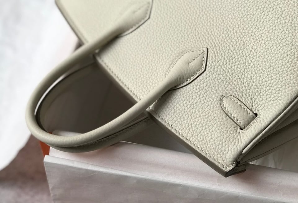 Hermes Birkin 35Cm Bag Ivory Togo Gold Hardware view 7