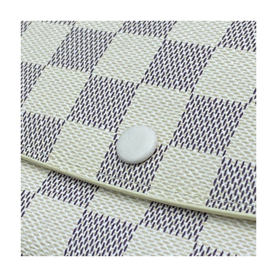 Louis Vuitton Damier Azur Emilie Wallet Beige view 7
