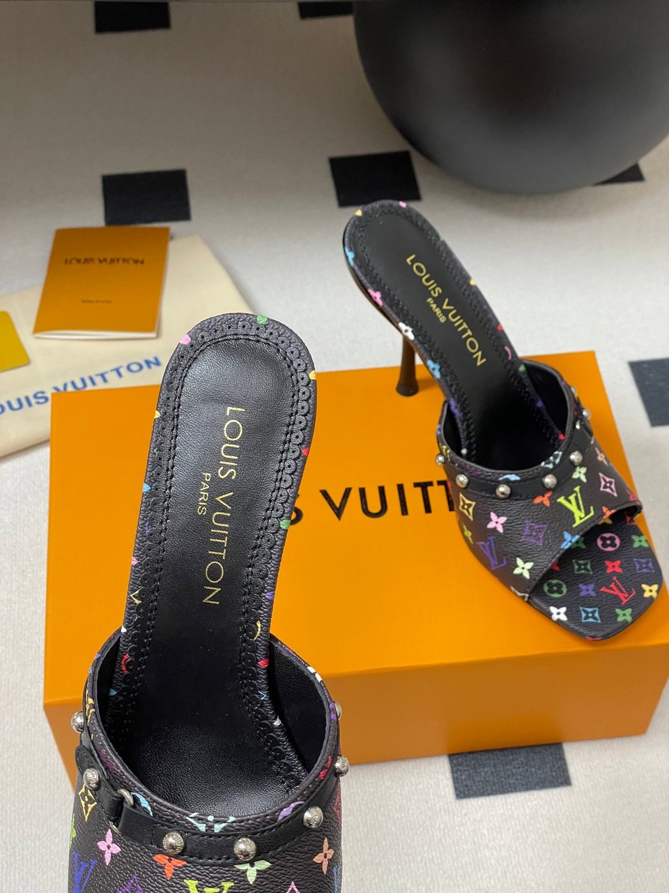 Louis Vuitton LV x TM 6AM Mule 1AGWT2 Black view 5