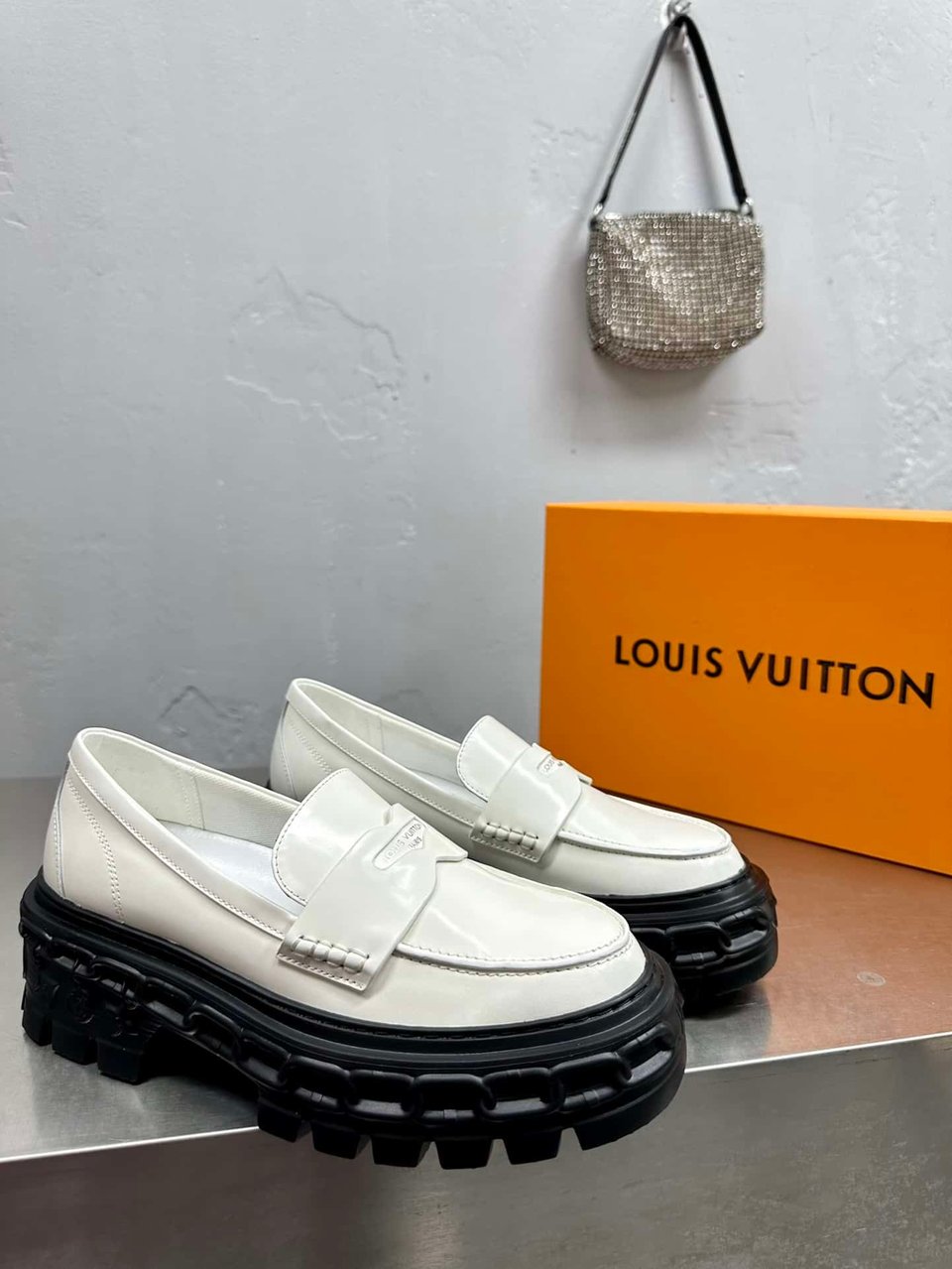 Louis Vuitton Lv Record Loafer White view 3