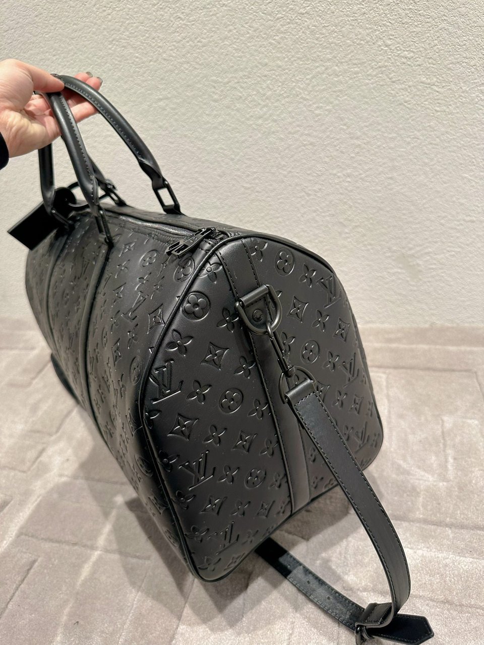 Louis Vuitton Keepall Bandouliere 50 Black 50cm M44810 view 8
