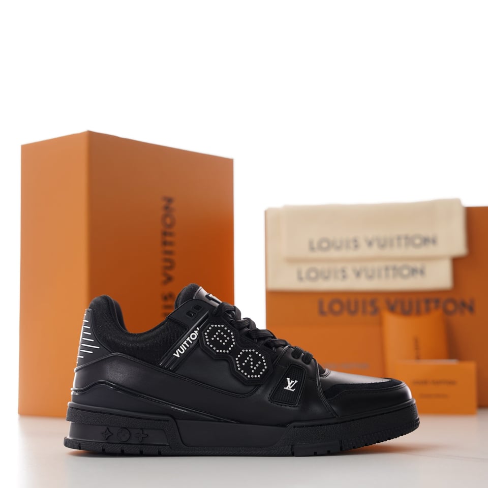 Louis Vuitton LV Trainer Sneaker Black for Men view 3