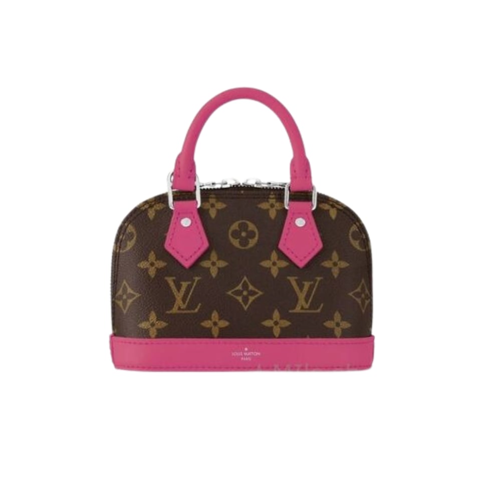 Louis Vuitton Mini Alma Monogram Canvas Mix With Pink 18Cm M83206