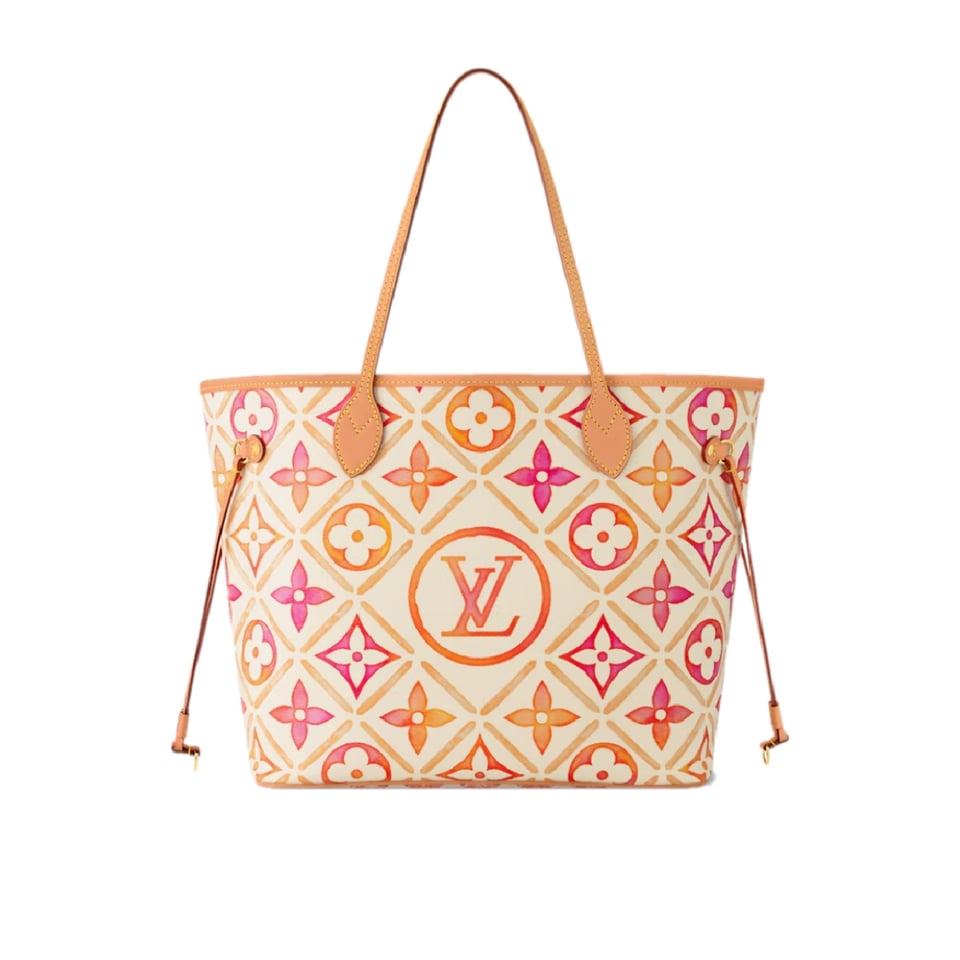 Louis Vuitton By The Pool Neverfull MM Tote Bag Coral 31cm M25317 view 2