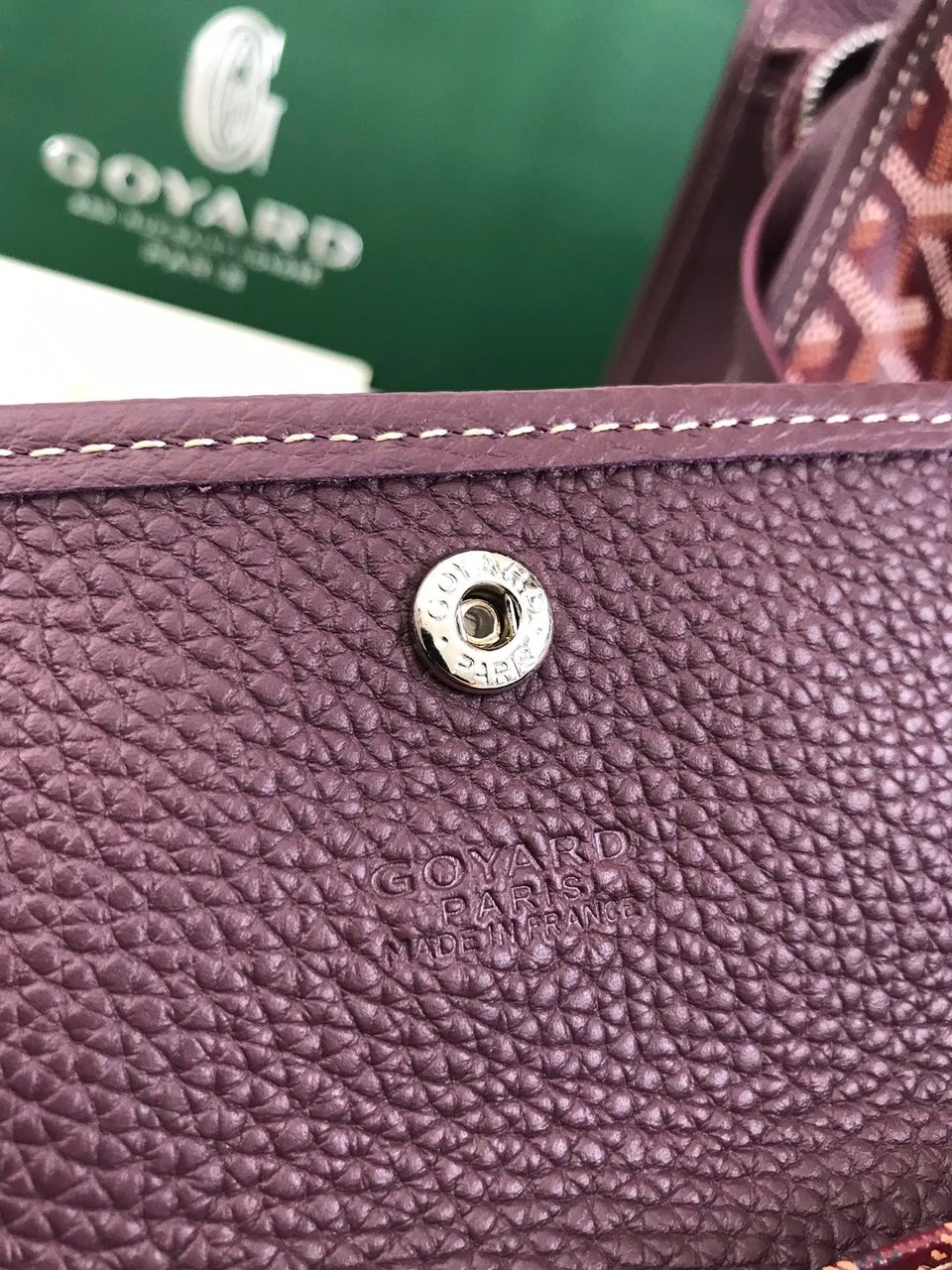 Goyard Hardy Pm Bag 40 Cm Brown Goyardine Canvas And Taurillon Leather Trim view 8
