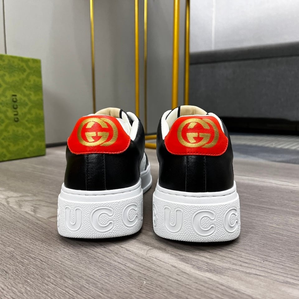 Gucci Screener Sneaker Black Orange view 6