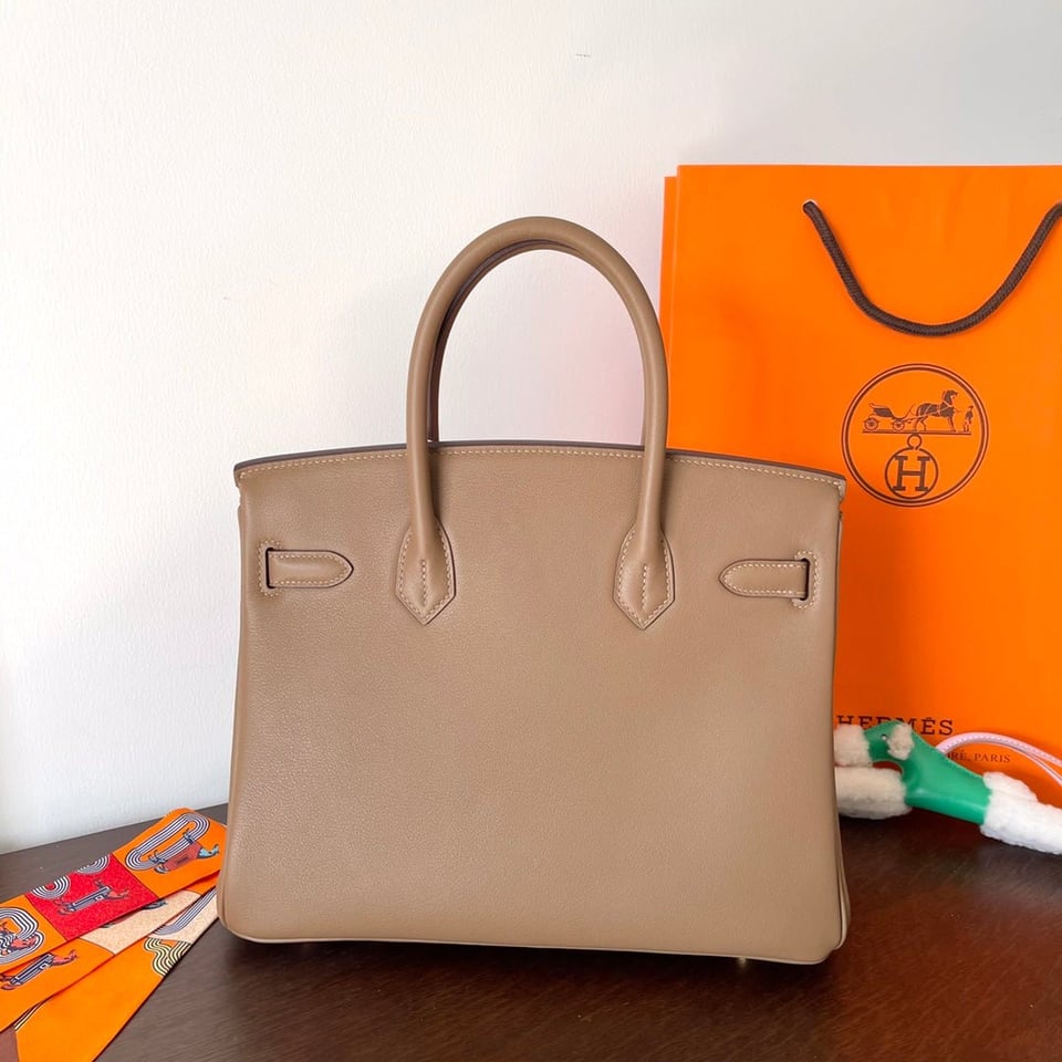 Hermes Birkin 30Cm Beige Swift Leather Gold Hardware view 3
