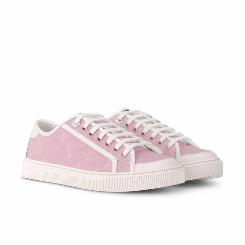 Louis Vuitton Lv Lagoon Sneaker Denim Rose 1Agyfo