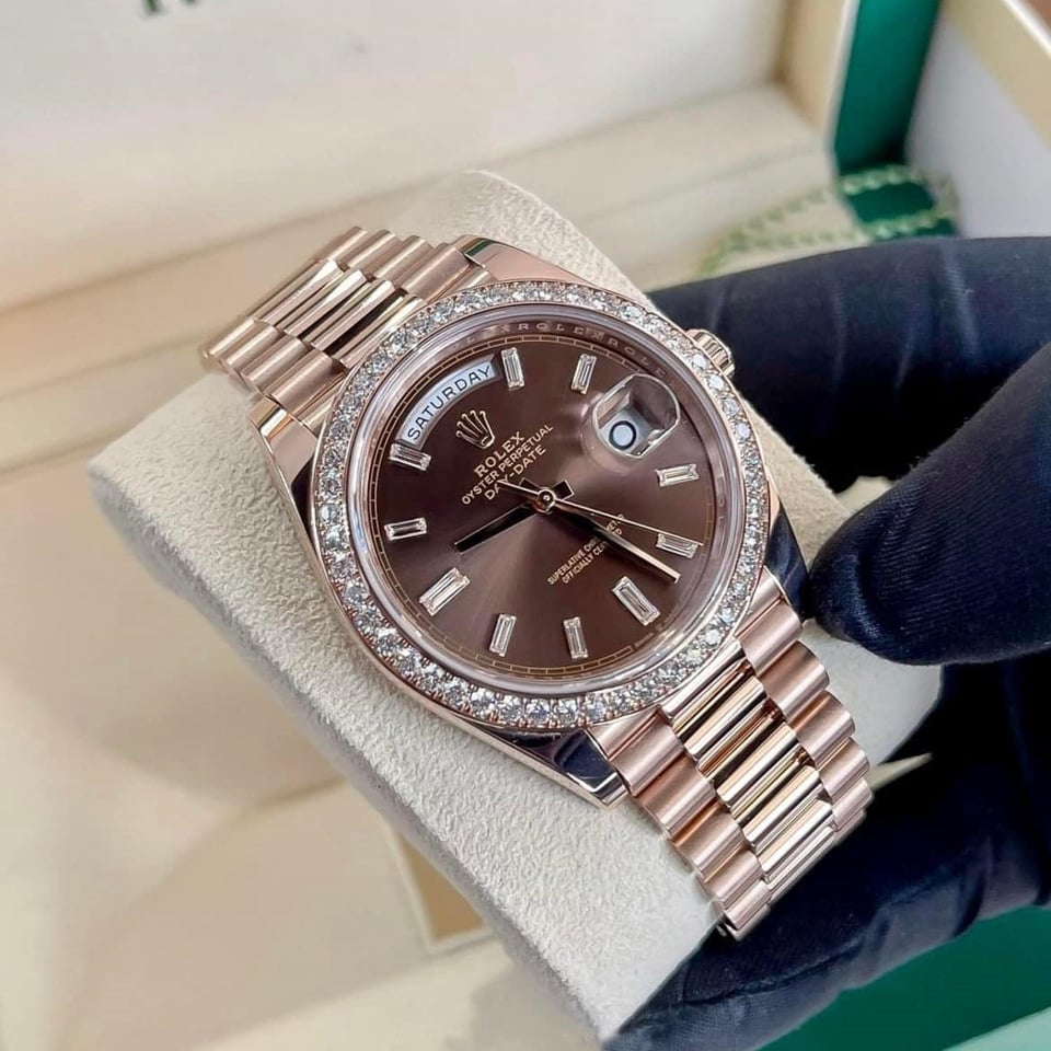 [Superclone] Rolex Day-Date 36mm Brown Ombré Dial President 128345RBR view 3