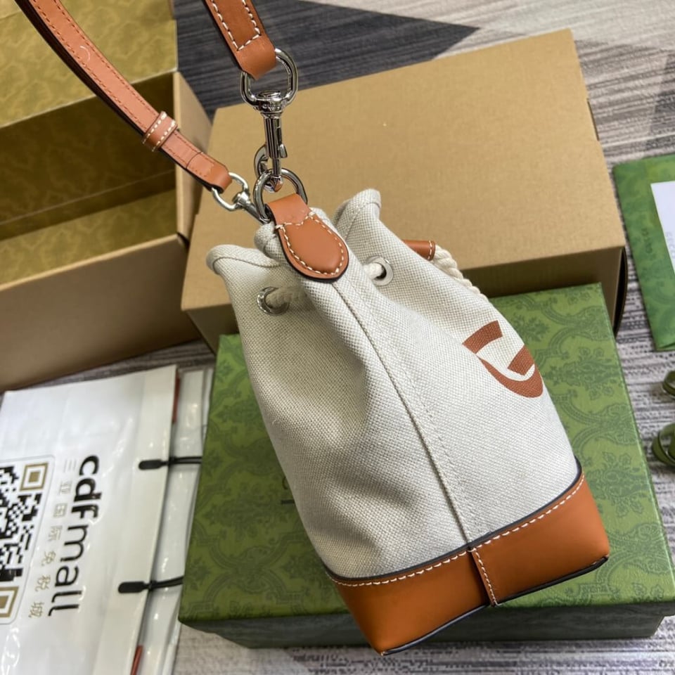 Gucci Mini Shoulder Bag With Gucci Print view 8