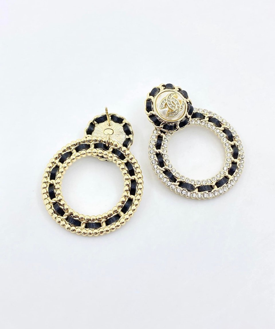 Chanel Hoop Earrings view 2