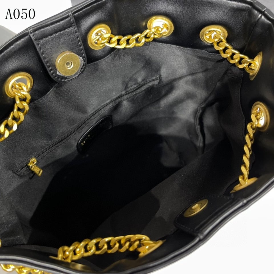 Saint Laurent Joe Backpack In Black Gold 29Cm view 4