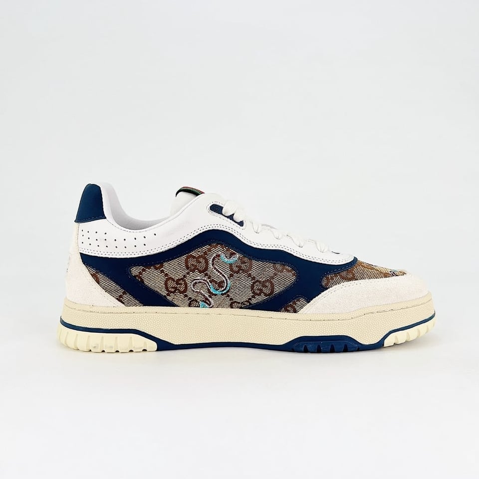 Gucci Men’S Gucci Re Web Trainer Black 821730 Aaemc 9566 view 5