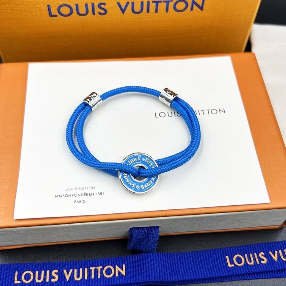 Louis Vuitton Wristbands Men Bracelet Blue view 2