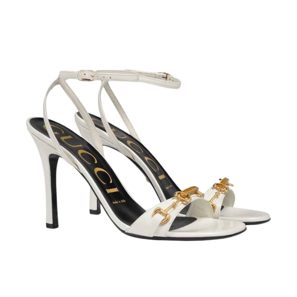Gucci Moorea Sandals White view 2