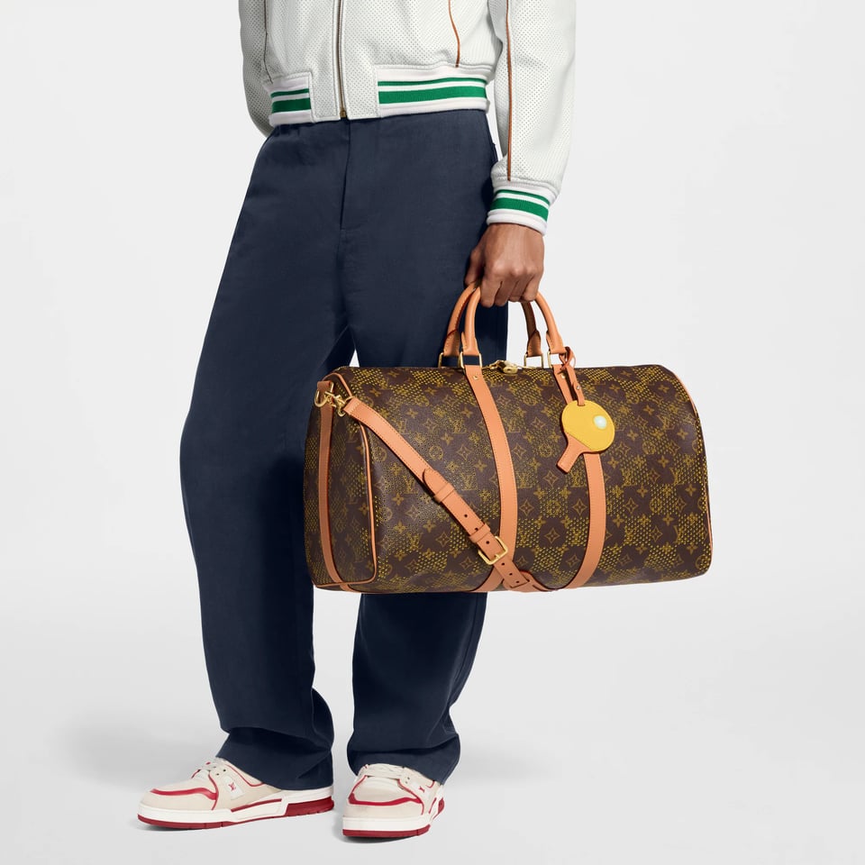 Louis Vuitton Keepall Bandoulière Bag 50cm/19.7in Perforated Monogram Canvas M29163 view 2