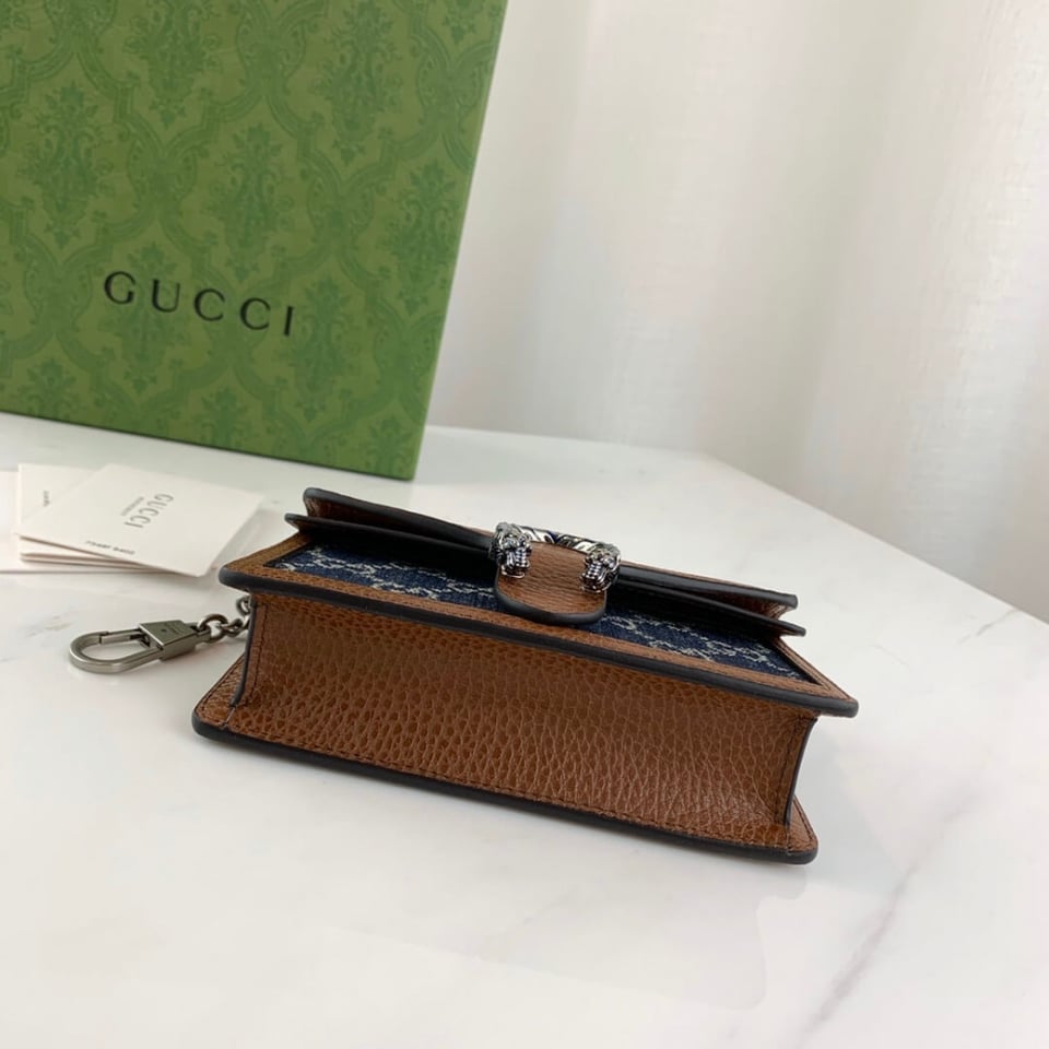 Gucci Dionysus Super Mini Bag in Denim view 10