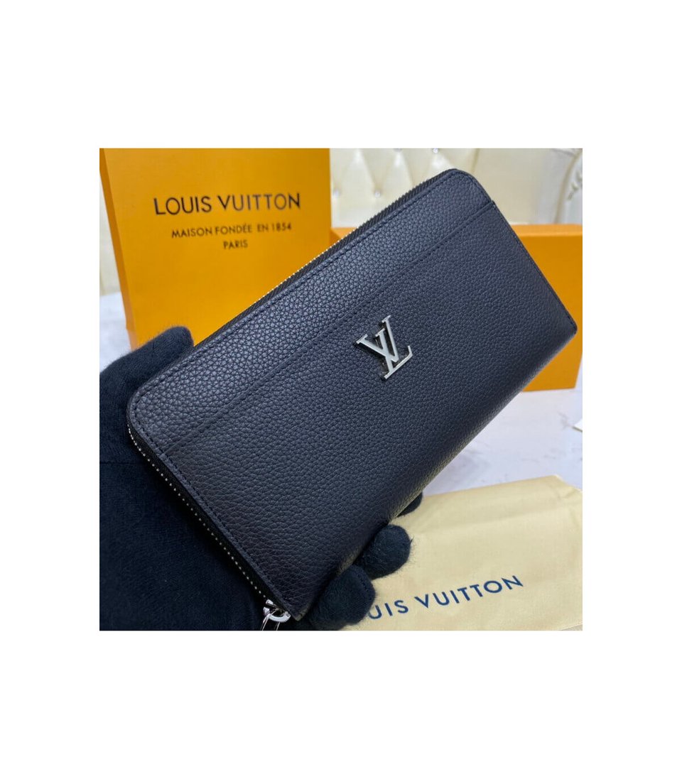 Louis Vuitton Lockme Zippy Wallet Black view 5