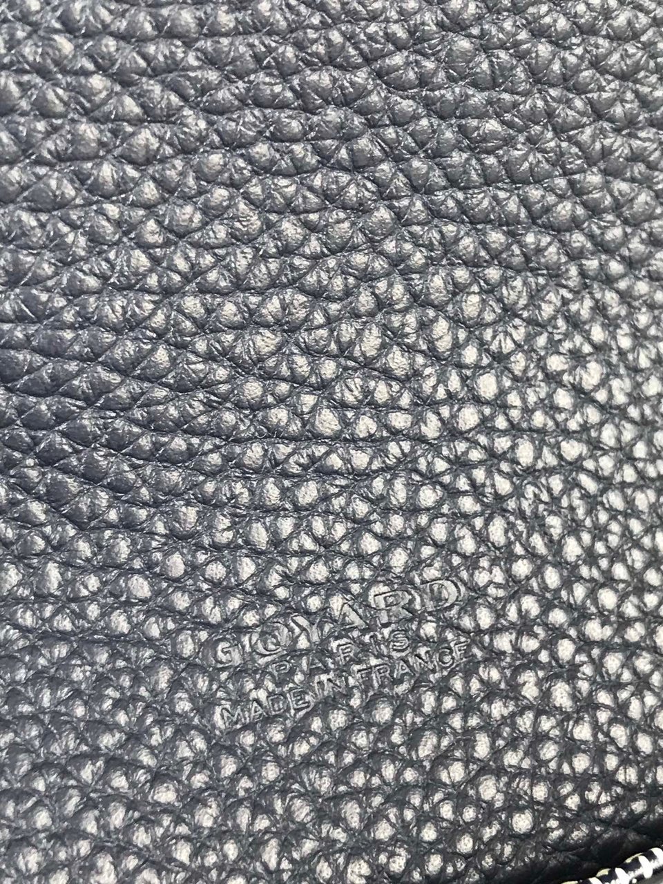Goyard Grand Bleu 16 Cm Navy Blue Goyardine Canvas And Lambskin view 6