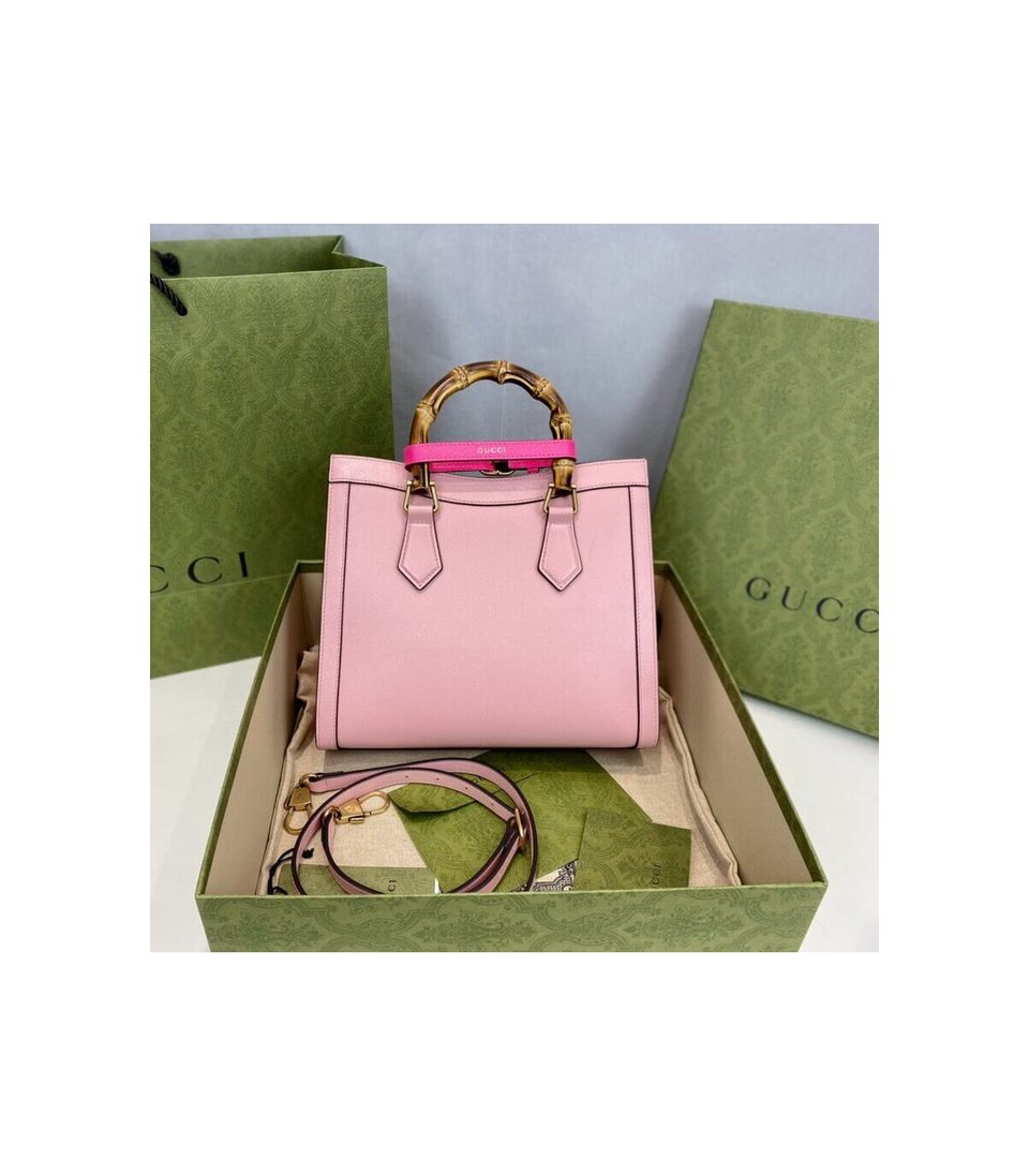 Gucci Diana Small Tote Bag Pink view 6