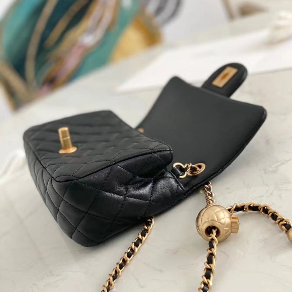 Chanel Shoulder Bag Black 20Cm/7.9in Ap1787 view 9