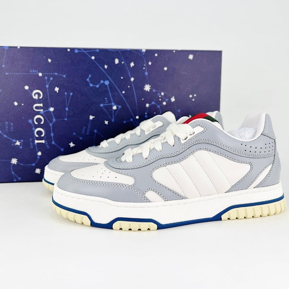 Gucci Men’S Gucci Re Web Sneaker White And Grey 786186 Aadj9 1645 view 3