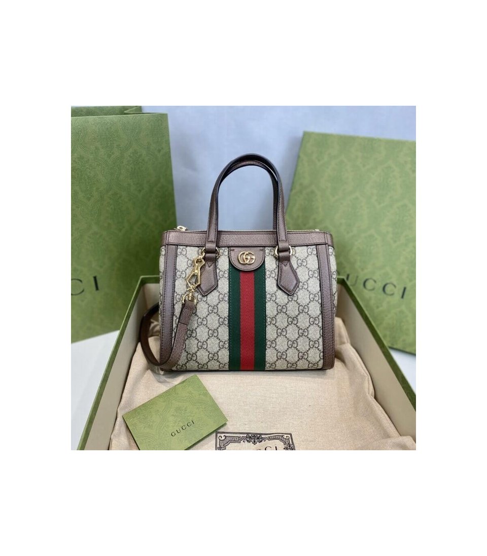 Gucci Ophidia GG Supreme Small Top Handle Tote Bag 24cm/9.4in view 7