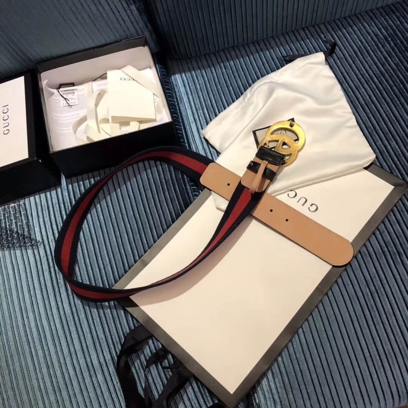 Gucci Nylon Web Belt With Double G Buckle 409416 view 4