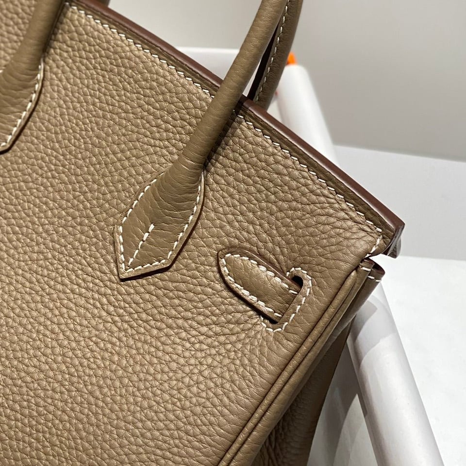 Hermes Birkin 20Cm Etoupe Togo Leather Gold Hardware view 10