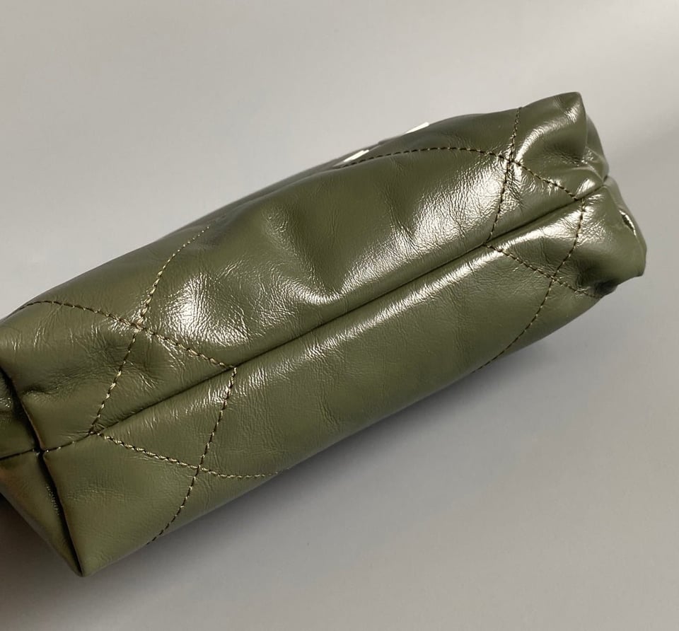 Chanel Hobo Mini 20Cm Olive Lambskin view 6