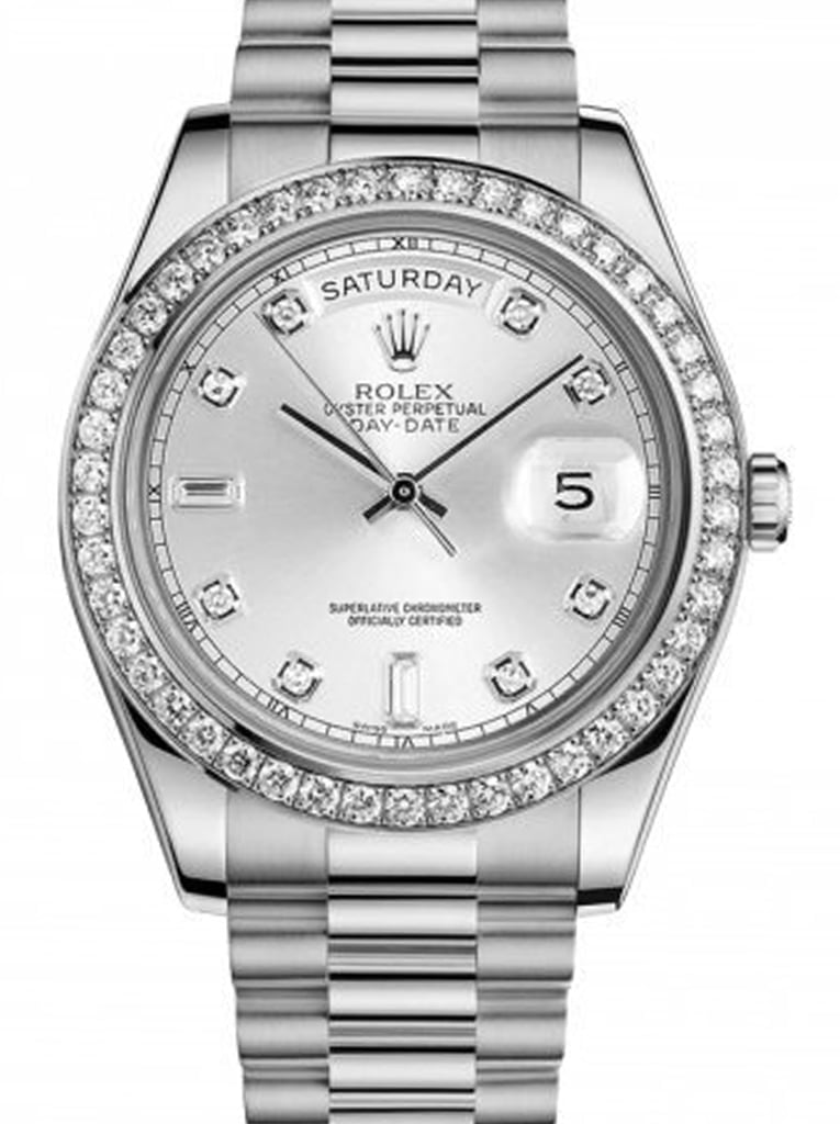 Rolex Day-Date 36mm Silver Dial 118346 view 2