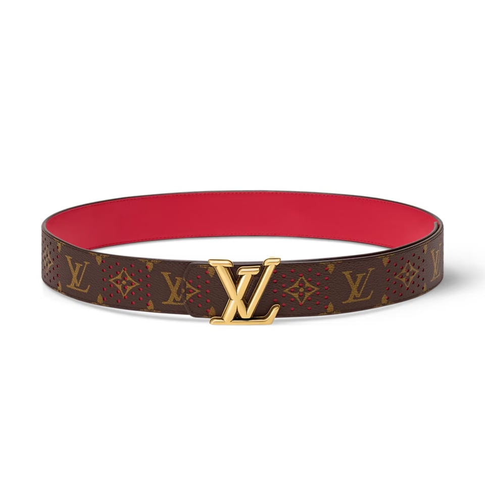 Lv Dimension Monogram Grid 40mm Reversible Belt M4910U