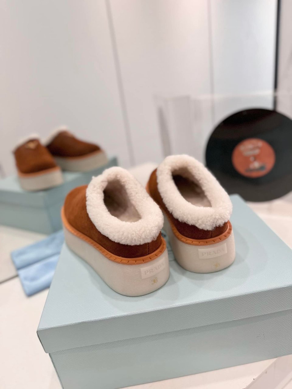 Prada Suede Mules Cinnamon 1S715N X0O F0401 F Zg50 view 9