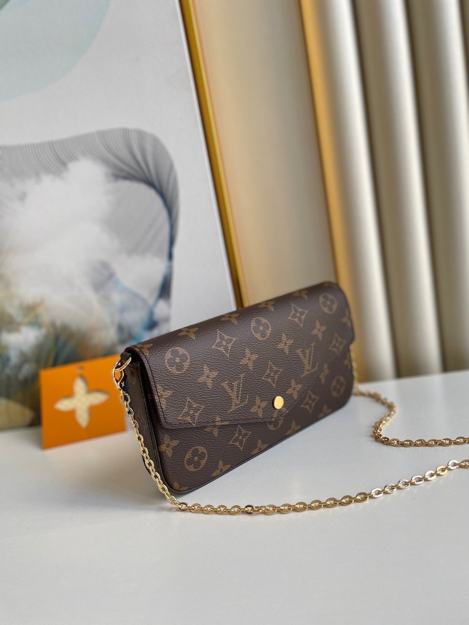 Louis Vuitton Félicie Pochette Lv Monogram Chain Bag Monogram 61276 21cm/8.3in view 16