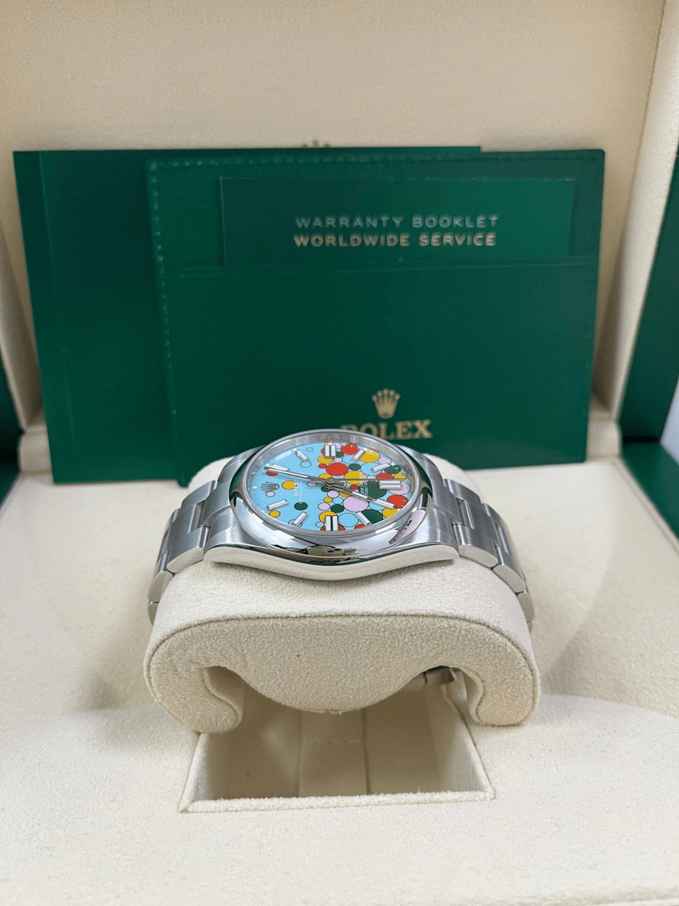 [Superclone] Rolex Oyster Perpetual 41mm Turquoise Dial 124300 view 4