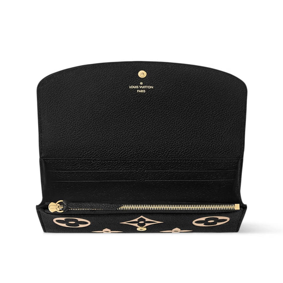 Louis Vuitton Bicolor Monogram Emilie Wallet For Women 19cm M83138 view 4