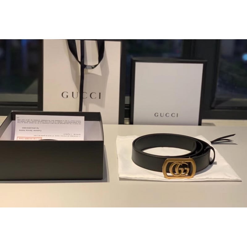 Gucci Belt With Framed Double G Buckle 575587 view 3