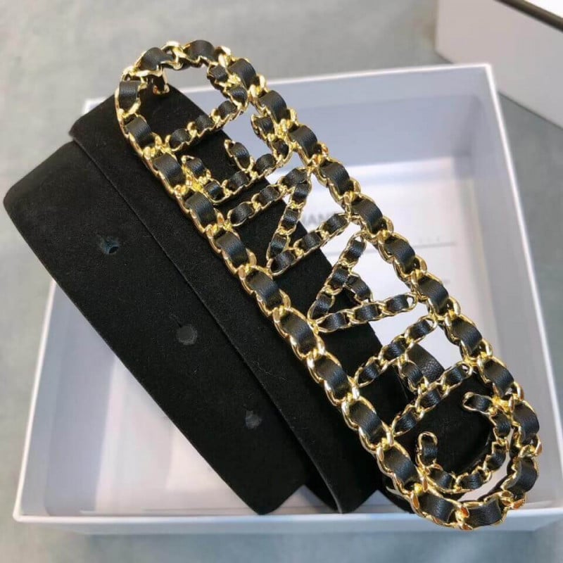 Chanel Suede Calfskin 30mm Belt AA6600 view 4
