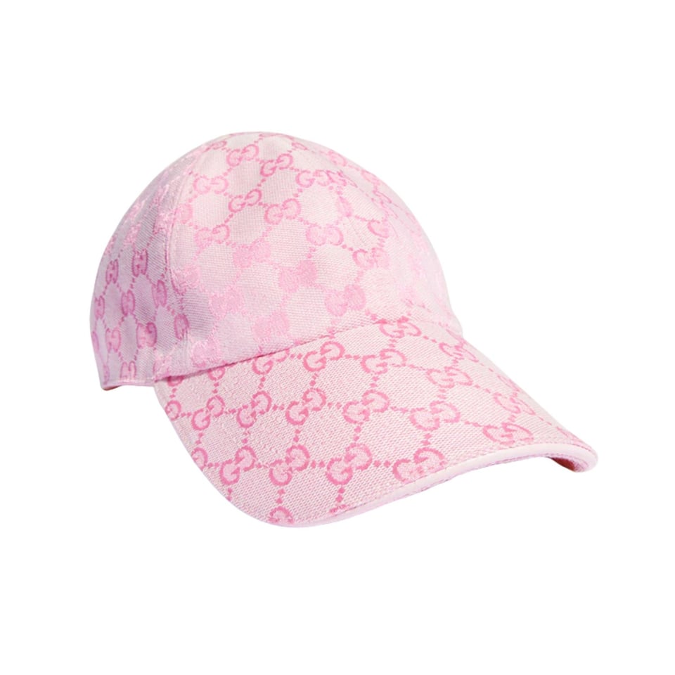 Gucci GG Cotton Canvas Baseball Hat Light Pink ‎875733 3HBMD 5072 view 3