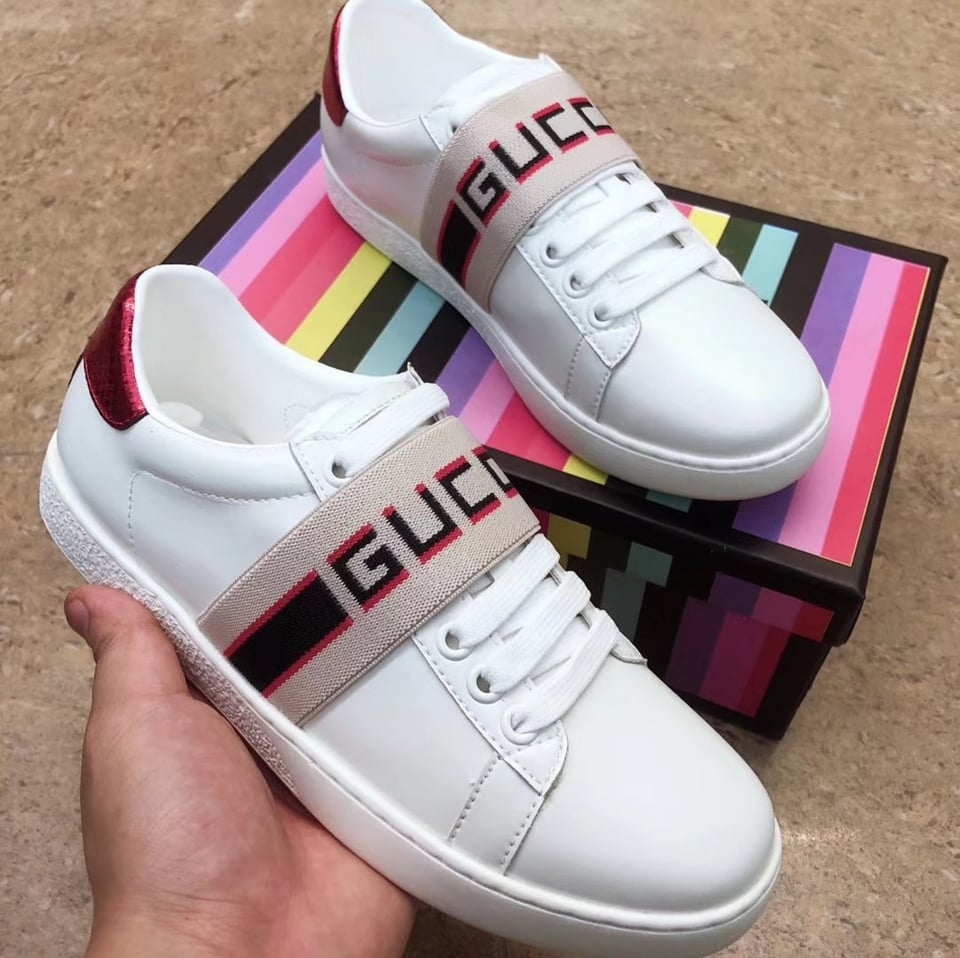 Gucci Wmns Ace Stripe Ivory 525269 0Fiv0 9086 view 5