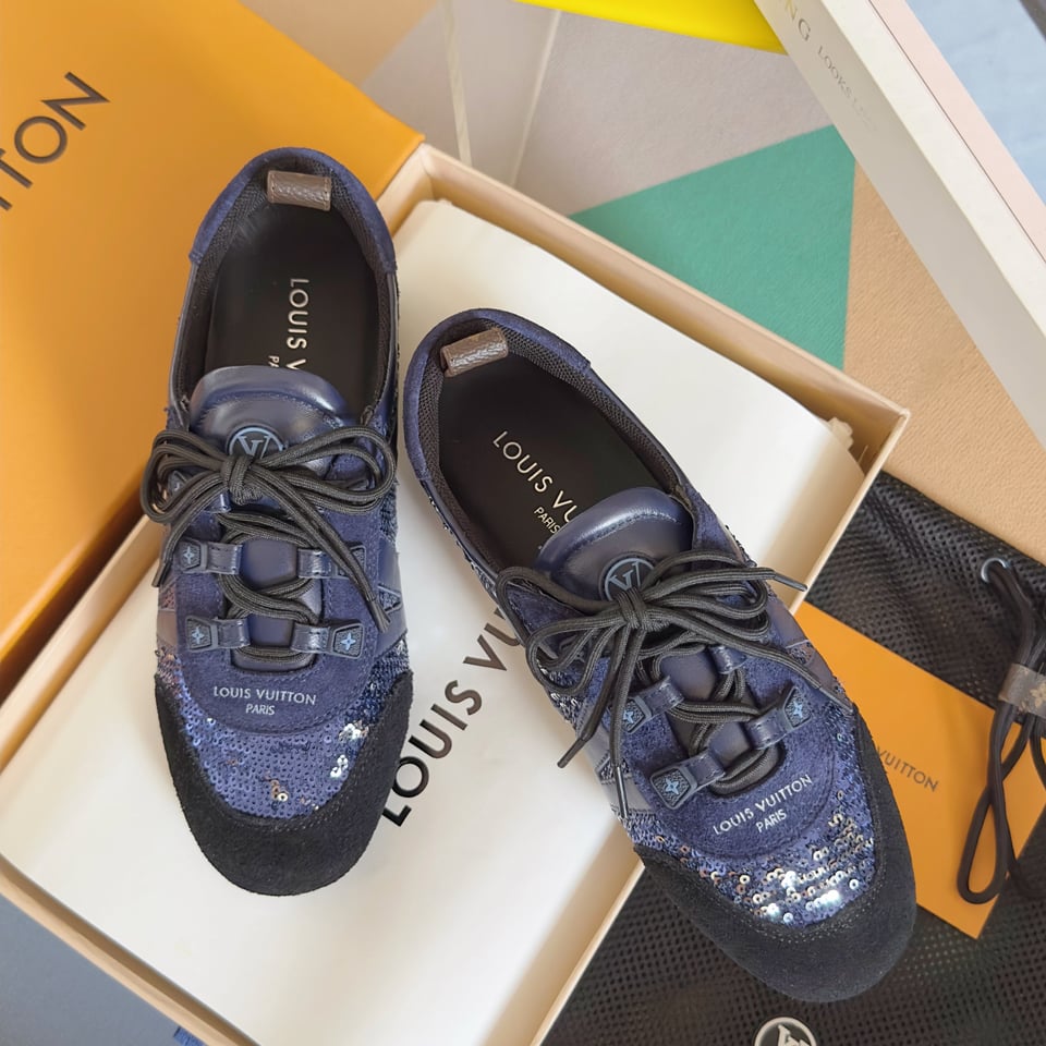 Louis Vuitton Sneakerina Sequin Blue – Ballet-Inspired Women’s Sneakers view 9
