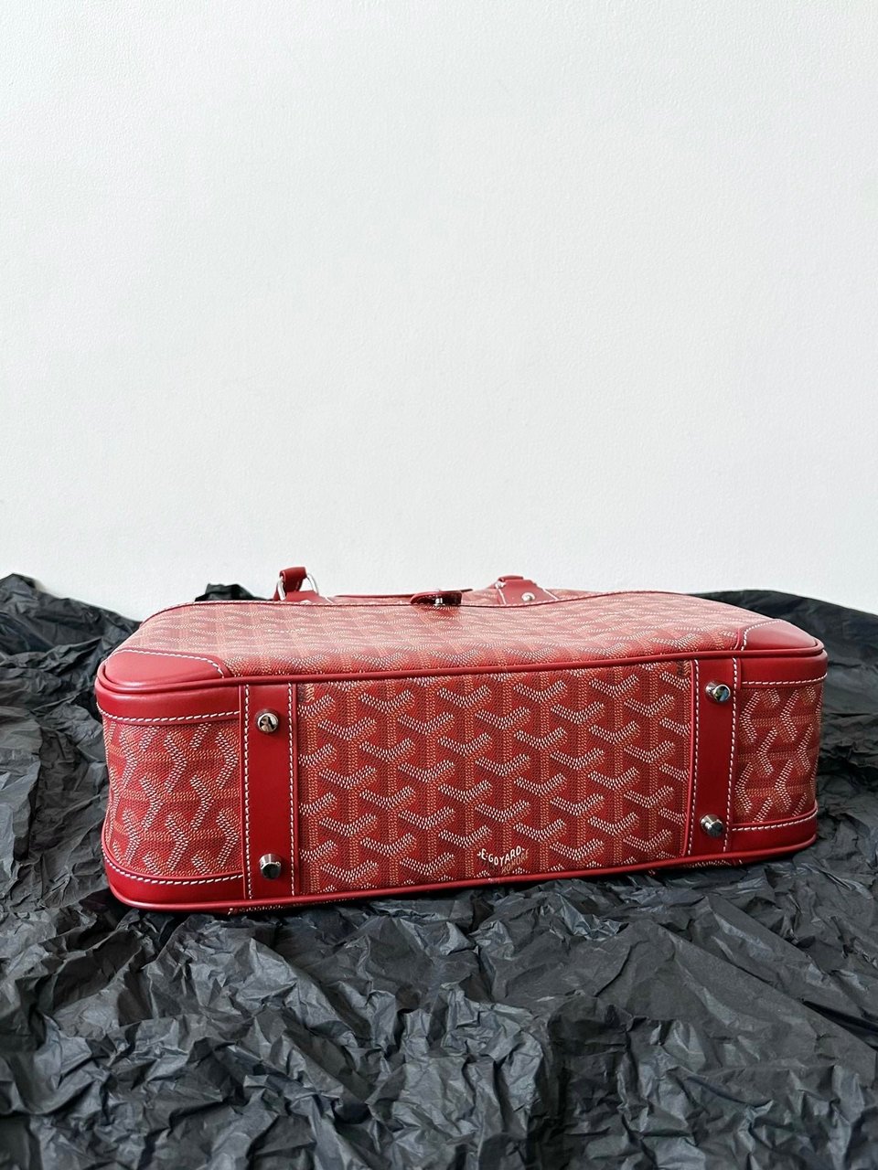 Goyard Goya Bowling Ball Medium Red Canvas 35cm view 4