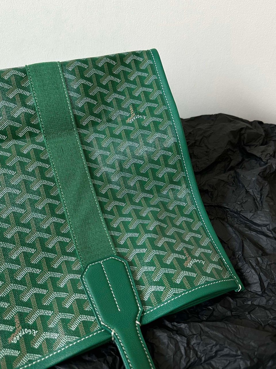 Goyard Goya Villette Tote 45Cm Green Canvas view 6