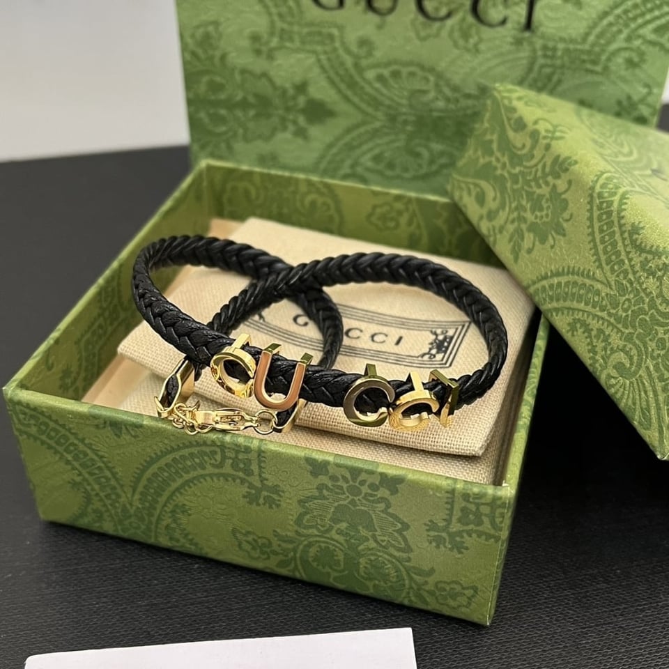 Gucci Leather Gucci Necklace Black ‎684630 Iaaa1 8029 view 4