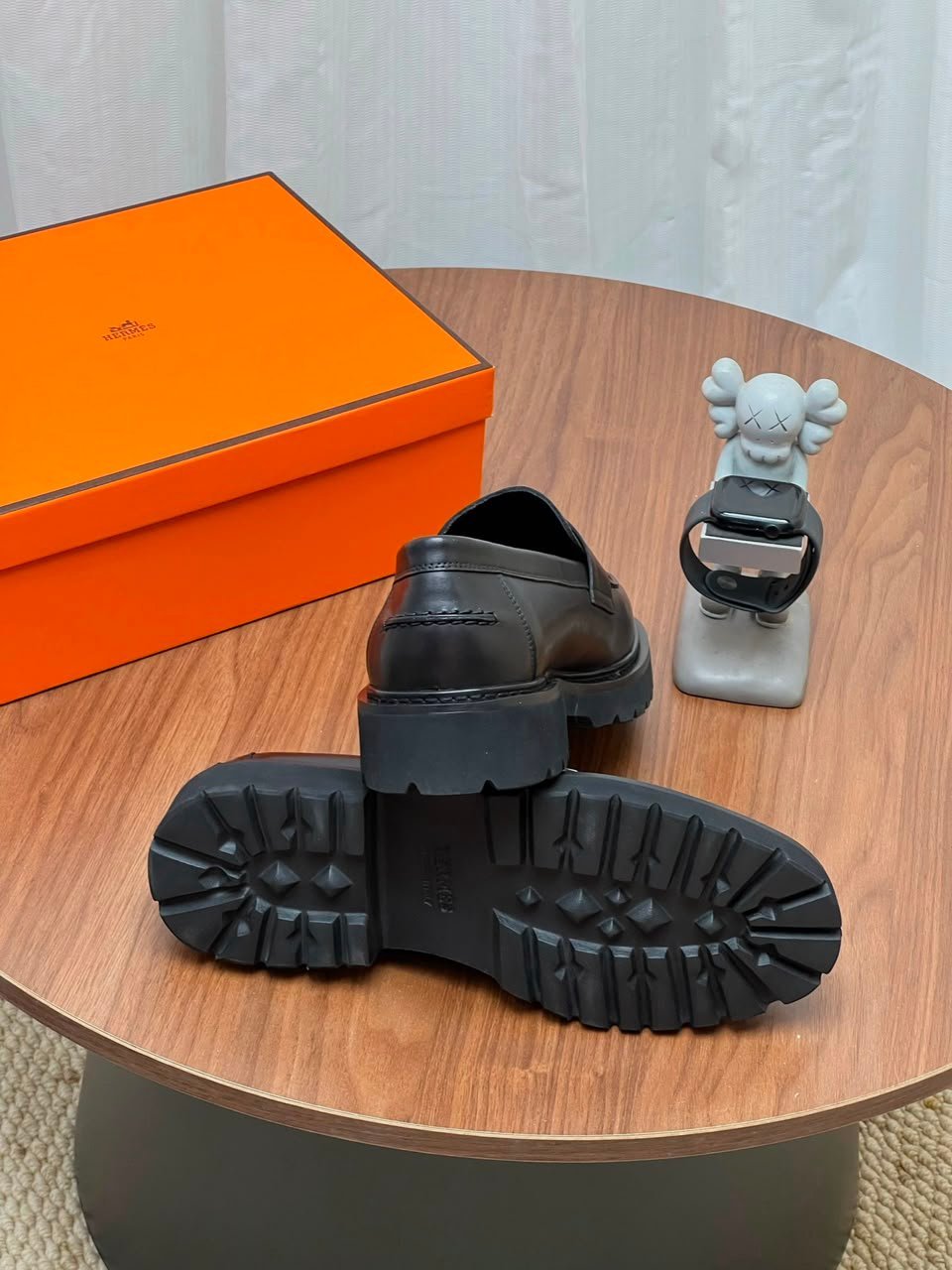 Hermes Maxime Loafer Noir Color Calfskin H261977ZA01390 view 6