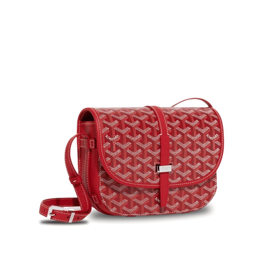 Goyard Belvedere Pm Bag 21Cm Red Canvas view 2
