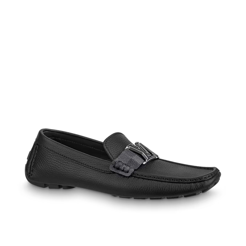 Louis Vuitton Monte Carlo Black Leather Moccasins 1A9U6Q- Shoes for Men